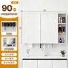 Gabinete de Espelho Feng Shui Embutido para Banheiro Montado na Parede Luz de Beleza Inteligente Desembaçador com Tomada para Secador de Cabelo Porta-Lenços