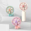 Nuevo Modelo Forma de Caracol Ventilador de Mano Mini Recargable por USB Mini Ventilador para Estudiantes y Niños Regalo Promocional Al por Mayor
