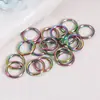 Venta al por mayor de fábrica anillo abierto de acero inoxidable 304 anillo cerrado hebilla anillo de conexión material para accesorios de joyería hechos a mano DIY