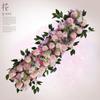 Nuevo Arreglo Floral de Boda de 1m de Largo Escena de Bosque para Mesa Boda Flor Artificial Flor Artificial Guía de Camino Arco