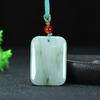Colgante Marca Pan Cui de Tianshan de Xinjiang Jade Seda Dorada Jade Blanco Jade Ping An Marca Sin Incidente Colgante de Jade Cadena de Lana Venta al por Mayor