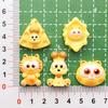 Dibujos animados cara brillante lindo Garfield accesorios de resina hechos a mano DIY pasador cuerda para el pelo pegatina para refrigerador hebilla de zapato material para joyería