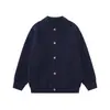 Cárdigan de punto liso de corte holgado con solapas, de manga larga, estilo juvenil para primavera y otoño, chaqueta suéter de moda casual americana