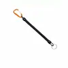 Chaveiro anti-perda para caminhada e acampamento ao ar livre, cordão anti-queda para pesca, cordão telefônico retrátil com mola, fivela de escalada