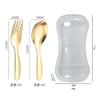 Cuchara de acero inoxidable 316 para niños, tenedor, cuchara para profundizar, cuchara plana, cuchara corta, vajilla para bebés, tenedor y cuchara para niños.