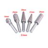 Juego de 5 piezas de lima rotatoria para carpintería, cabezal de lijado rotatorio eléctrico, lima para madera, cuchillo para tallar, bandeja para té, tallado de raíz, cabezal de lijado, explosión