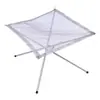 Mesa portátil para quemar al aire libre Estante para parrilla de camping Estante para fogata de acero inoxidable Parrilla de barbacoa plegable Estufa de fogata Leña para exteriores