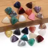 Contas Triangulares Tridimensionais de Acrílico Imitação de Jade Gradiente Bicolor Furo Reto Contas Soltas Material Acessórios para Corrente de Celular DIY