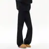 Jeans Boca de Sino Preto Estilo High Street Americano para Homens, Marca da Moda, Temporada de Primavera, Caimento Solto, Sensação de Luxo, Perna Reta, Calça Longa Casual Versátil
