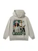 Novo moletom de inverno estilo americano da Cardi B, peso pesado em felpa, top unissex, moletom com lavagem vintage