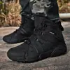 Botas de Caminhada e Montanhismo para Exterior Transpiráveis Tamanho Grande Botas Militares de Forças Especiais Botas de Campo Russas Botas de Treino Resistentes ao Desgaste