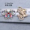 DIY Estilo Chinês Hanfu Grampo de Cabelo Presilha de Cabelo Colorida Esmalte Cloisonné Borboleta Aço Liga Acessórios