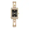 Reloj de Pin Pequeño de Moda Famoso en Internet para Mujer, Reloj Verde Pequeño, Pulsera Verde Rectangular Reloj para Mujer Venta al por Mayor