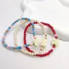 Pulseira de Miçangas Fofa de Gato e Coelho para Mulheres, Pulseira Zen Personalizada, Nova Pulseira Multicolorida da Moda Nacional, Não