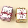 Caja de Lata para Pasteles de Piña con Cierre a Presión, Caja de Lata Sellada de Grado Alimenticio, Caja de Lata con Tapa Deslizante para Dulces de Boda