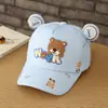 Gorros para bebé estilo japonés y coreano de 2-5 años, gorras de béisbol para niños de primavera y otoño, gorras de béisbol unisex versátiles de oso, comercio exterior
