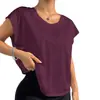 Top Deportivo de Yoga de Nuevo Estilo Transfronterizo para Mujer, Malla Cómoda Transpirable, Hermoso Diseño de Espalda, Ropa de Yoga Holgada de Gama Alta, Mangas Cortas