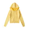 2522-25 Nuevo Estilo de Invierno Sudadera Cardigan Corte Delgado Top Adelgazante Chaqueta Tejido Estilo Europeo y Americano Con Capucha Forro de Polar