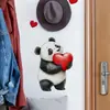 VA-F501 Dia dos Namorados amor panda quarto sala varanda decoração embelezamento adesivos de parede autoadesivo comércio exterior atacado