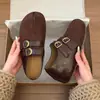 Zapatos Birkenstock Retro para Mujer 2026 Otoño Nuevo Estilo Suela Gruesa Aumentador Oculto de Altura Mary Jane sin Cierre Mocasines Casuales Perezosos