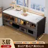 Aparador de Ardósia Armário de Parede Integrado Armário de Armazenamento Armário de Cozinha Armário Multifuncional Armário Armário de Armazenamento para Micro-ondas