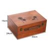 Caja de Madera Rectangular de Madera Maciza Caja de Madera Retro con Cerradura Caja de Almacenamiento Caja de Almacenamiento de Madera Caja de Almacenamiento de Escritorio con Cerradura