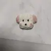 Perro de Peluche Realista de Dibujos Animados Accesorios de Resina Pegamento Crema Joyería Hecha a Mano Pasador Funda para Teléfono Accesorios para Zuecos