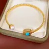 Pulsera Geométricas de Oro Rosa Incrustada con Diamantes, Moderna y Exquisita, Pulsera Versátil, Lujo Ligero, Joyería de Alta Gama, Diseño de Nicho