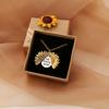 Joyería transfronteriza europea y americana se puede abrir collar de girasol con grabado a doble cara personalidad femenina retro nuevas explosiones N677