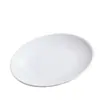 Prato Redondo de Melamina A8 Imitação de Porcelana Louça Prato de Osso Prato Redondo Plástico Branco Prato Rasos Prato para Fast Food Prato para Buffet Comercial