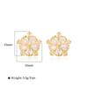 Brincos de flor pequena de camada dupla, brincos fofos de temperamento simples e fashion com margaridas, joias femininas, frescas, doces, atacado