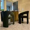 Sillón de Diseñador de Alta Gama, Silla para Reuniones de Hotel, Silla de Maquillaje, Silla de Comedor para Restaurante, Sillón de Cafetería Lounge Estilo Italiano de Lujo Ligero