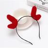 Bonito pelúcia desenhos animados acessórios de cabelo headband atacado rosto lavagem headband super bonito gato de Natal estilo coreano coração da menina A82