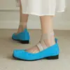 48 Zapatos de Mujer con Correa de Viaje para Primavera y Otoño con Banda de Talla Grande 40 Zapatos de Comercio Exterior Nuevo Cuadrado Tacón Medio Zapatos de Vestir con Blanco y Negro