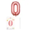 Globo de Número de Película de Aluminio de 16 pulgadas Deluxe Empaque Individual Paquete de Cartón Globo de Papel de Aluminio Decoración para Fiesta de Cumpleaños Arreglo Venta al por Mayor