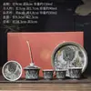 Conjunto de Chá Sopro de Dragão Tinta: Um Gaiwan, Três Xícaras, Conjunto de Chá Kung Fu, Bandeja de Chá Seco de Cerâmica, Gaiwan, Xícaras de Chá, Conjunto de Presente