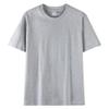 Camiseta de manga corta de algodón peinado de 200 g para adultos, cuello redondo, manga corta, informal, de color liso, para hombre y mujer