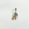 Nuevo Ágata Natural Loto Dosel Pequeño Deslizante Jade Hetian Pulsera Colgante Pequeño Colgante de Cristal Pulsera para Mujer Accesorios DIY
