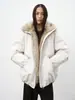 Chaqueta de Algodón Águila de Montaña de Invierno para Mujer 2025 Nuevo Estilo Parka Acolchada con Forro Polar y Abrigo de Algodón Estilo Coreano Engrosado