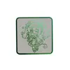 Insignia de Acero Inoxidable Personalizada con Superficie de Espejo Cuadrado, Pin Metálico de Merchandising de Anime Personalizable
