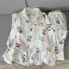 Pijama de Crayon Shin-chan para Hombre Verano Manga Corta Shorts Talla Grande Delgado Dibujos Animados Adolescente Se Puede Usar Fuera de Casa Conjunto de Ropa