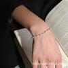 Pulsera de Perlas Barrocas Naturales de Agua Dulce Yimo Plata 925 Más Fácil de Combinar Lujo Ligero Exquisito Casual Pulsera de Alta Gama para Mujer