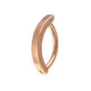 Piercing de Umbigo Feminino 14g Estilo Simples Titânio G23 Piercing Invertido no Umbigo Argola para Umbigo Cuidados com Piercing Corporal