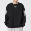 Envio RápidoMoletom Estampado com Gola Redonda Masculino, Novo Pulôver de Manga Longa Solto para Primavera/Outono, Camisa Básica Casual Fashion, Tendência