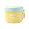 Acero Inoxidable 316 Taza Redonda Simple para Sopa Taza de Desayuno para Estudiantes Tazón Sellado a Prueba de Fugas para Gachas Taza para Leche y Avena Tazón para Yogur