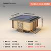 Nova luminária de coluna de aço inoxidável Chinoiserie, luminária solar para áreas externas, à prova d'água, para paisagem, pátio, parede, iluminação de coluna