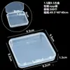 Caja de Almacenamiento Rectangular de Plástico PP, Caja Transparente para Piezas de Almacenamiento, Caja de Empaque para Productos Pequeños, Portátil al por Mayor