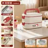 Lonchera Térmica de Acero Inoxidable para Oficinista, Apta para Microondas, Estudiante, Multicapa de Gran Capacidad, Caja Bento para Preparación de Comidas, Bolsa de Transporte