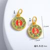 Guochao oro arena antiguo exquisito Piscis fortuna Ruyi colgante color DIY oro arena colgante colgante fábrica outlet