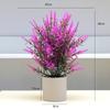 Bonsái nórdico nuevo para el hogar, escritorio, sala de estar, decoración de flores artificiales, adornos de simulación de flores de lavanda púrpura en maceta, venta al por mayor